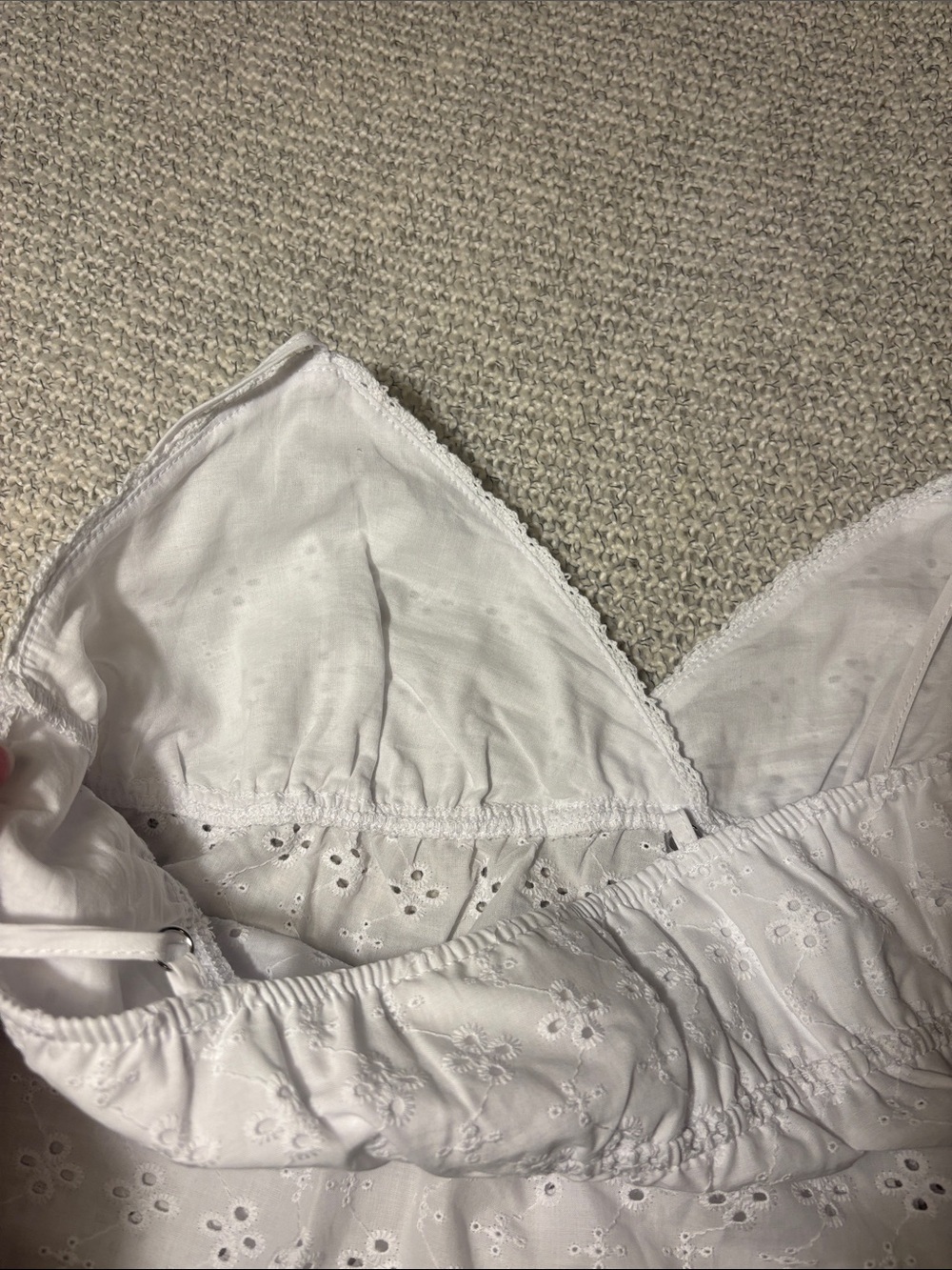 White Eyelet Lace Camisole - Picture 9 of 9